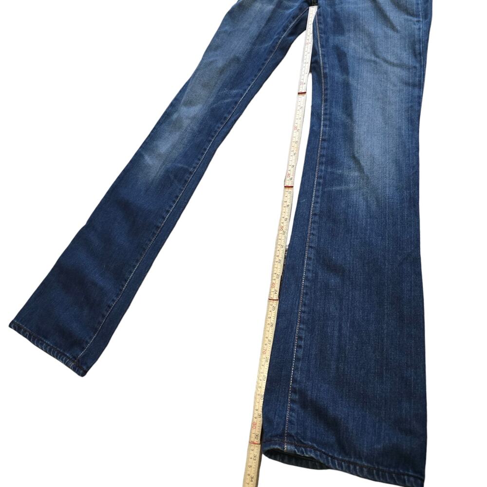 VINTAGE Y2K Diesel Cherone Low Rise Bootcut Blue Jeans Made in Italy Size 26 - Picture 8 of 8